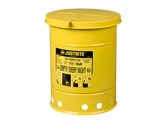 Oily Waste Can, 6 gallon (20L), hand-operated cover