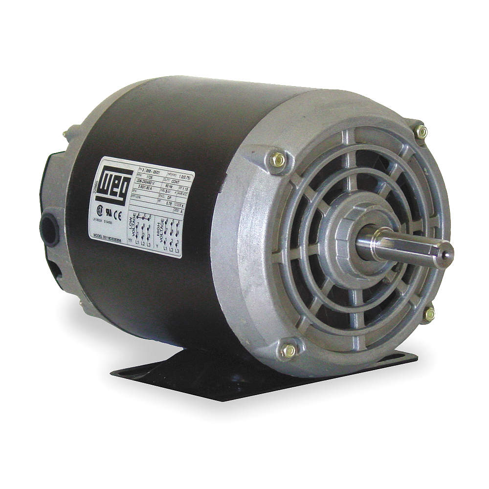 3/4 HP General Purpose Motor,3-Phase,1735 Nameplate RPM