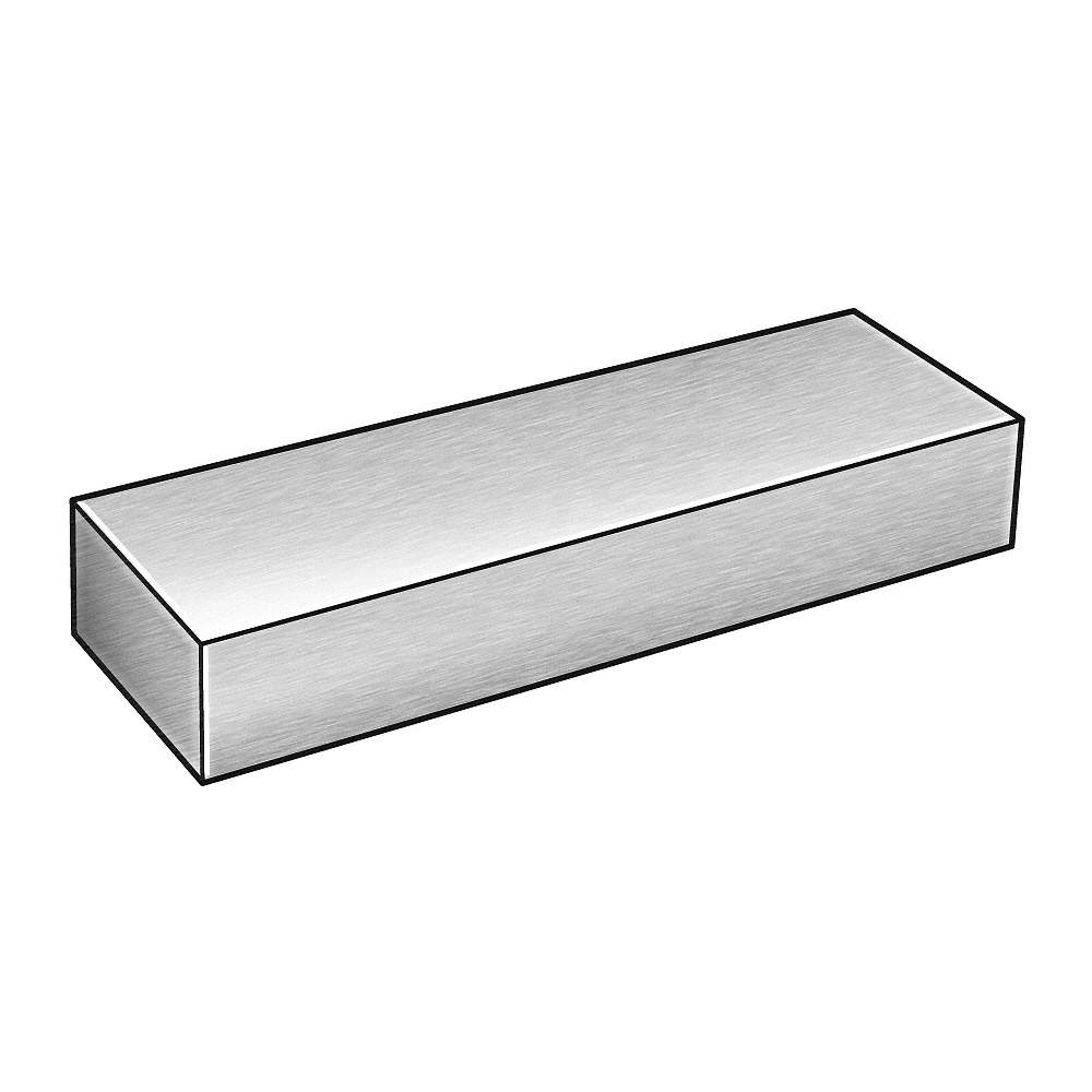 Aluminum Flat Bar Stock, 0.250" Thickness, 4" x 36" W x