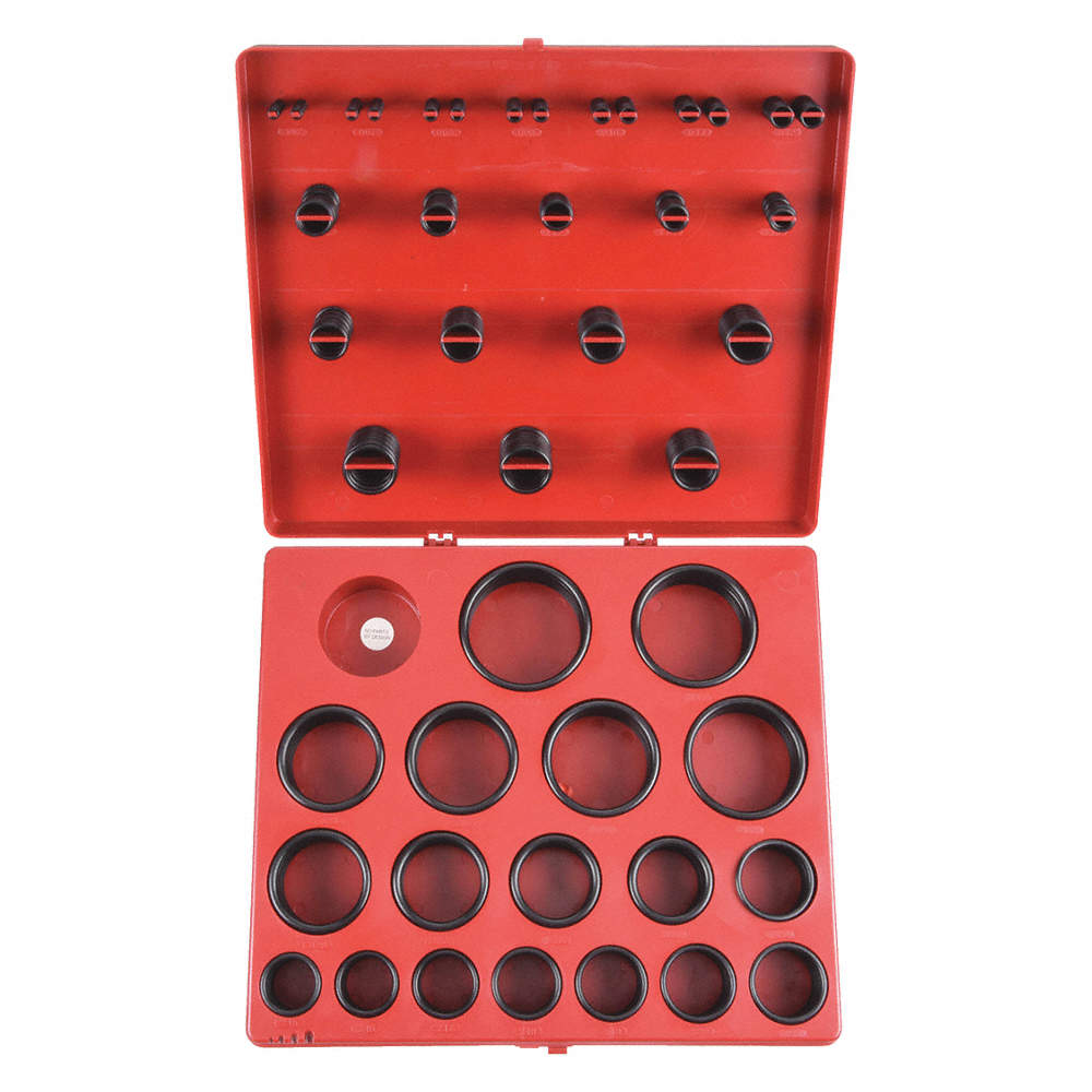 O-Ring Assortment, Buna N, 70 Shore A SAE, Number of Pi