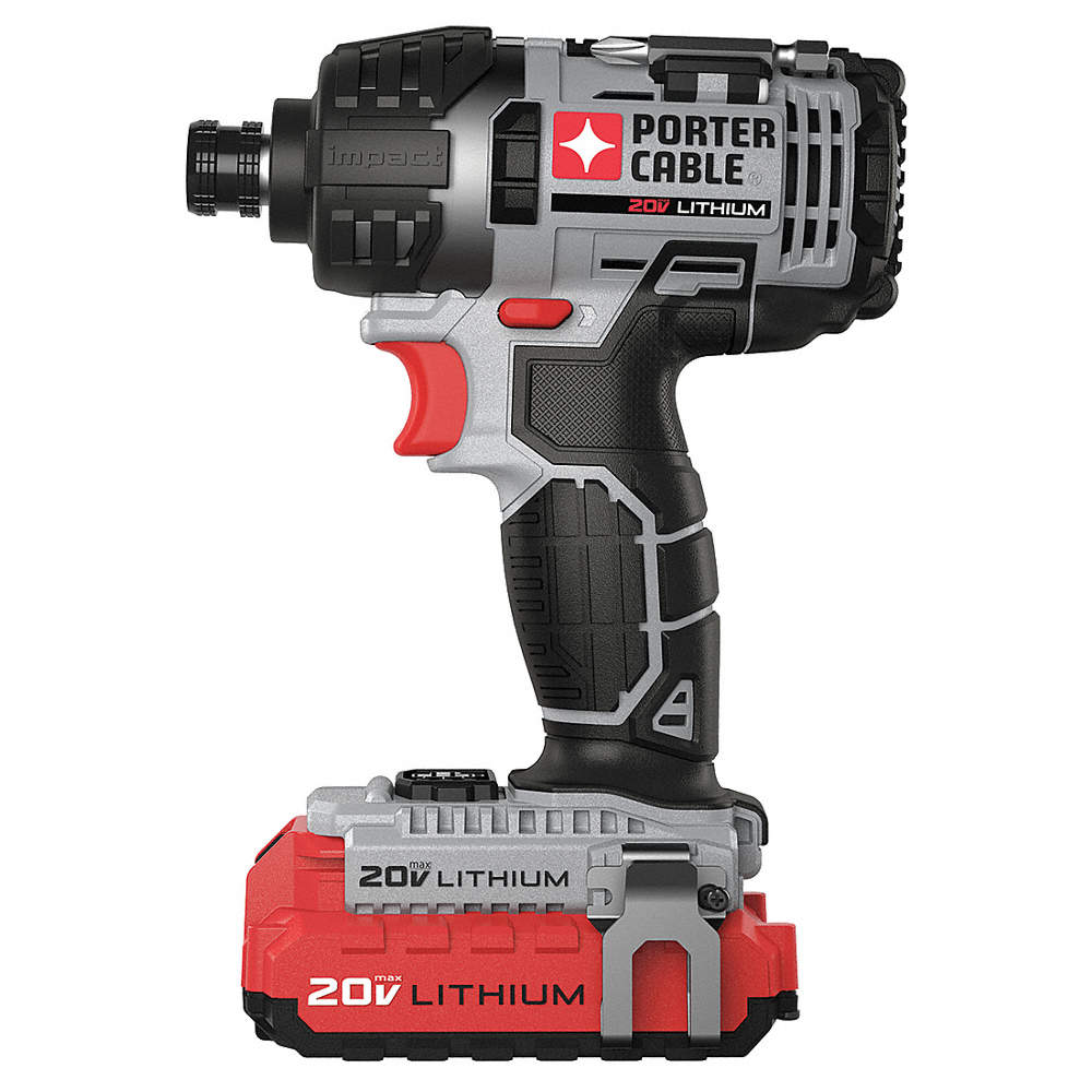 1/4" Cordless Impact Driver Kit, 20.0 Voltage, 1450 in.