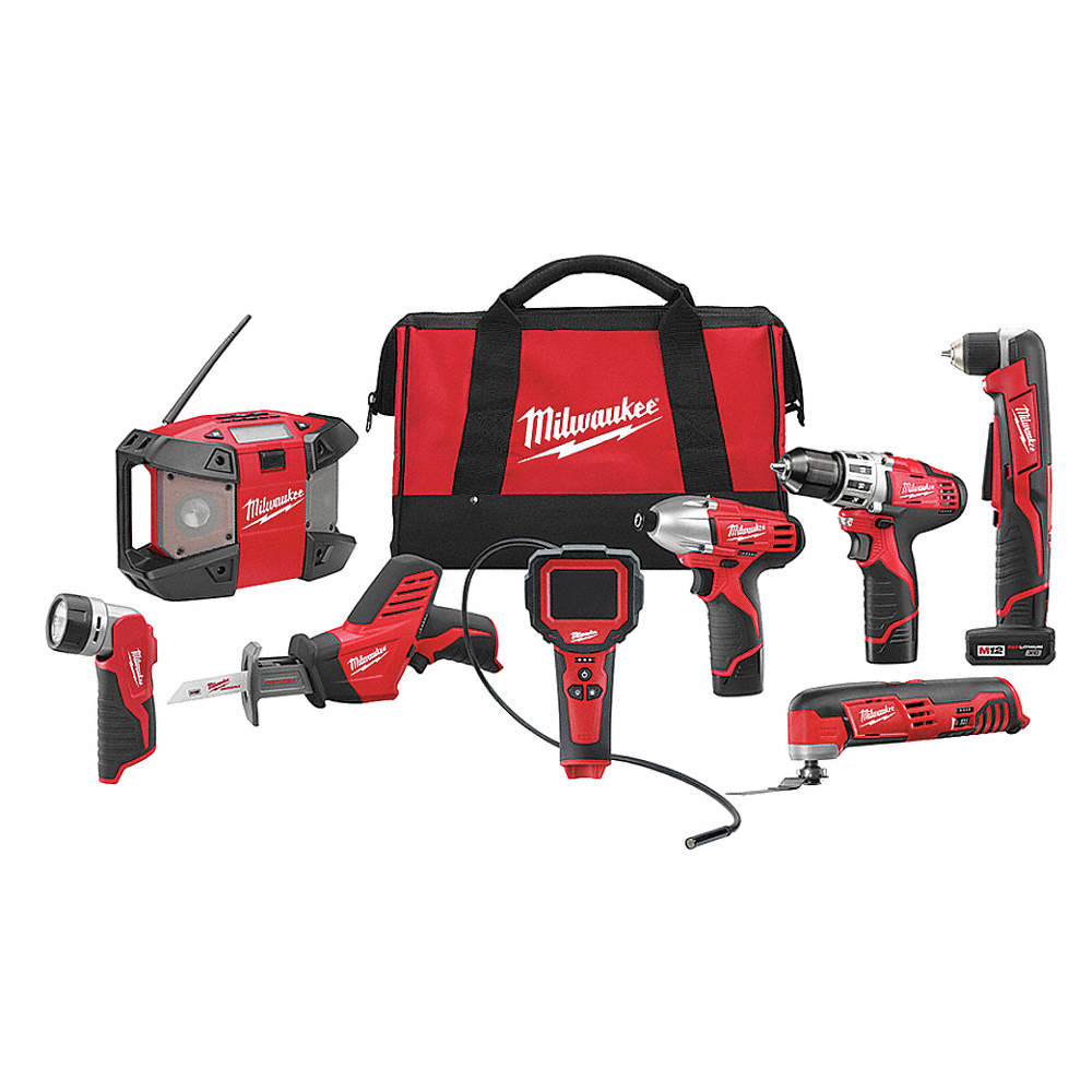 M12™ Cordless Combination Kit, 12.0 Voltage, Number o