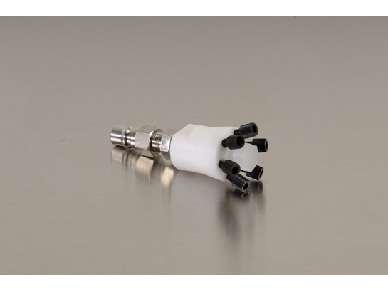HPLC Poly Manifold with Stainless Steel Quick Disconnec