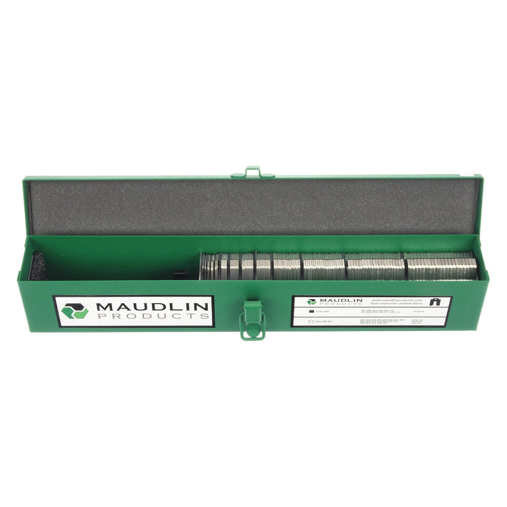 Stainless Steel Slotted Shim with Tab Assortment, 260 P