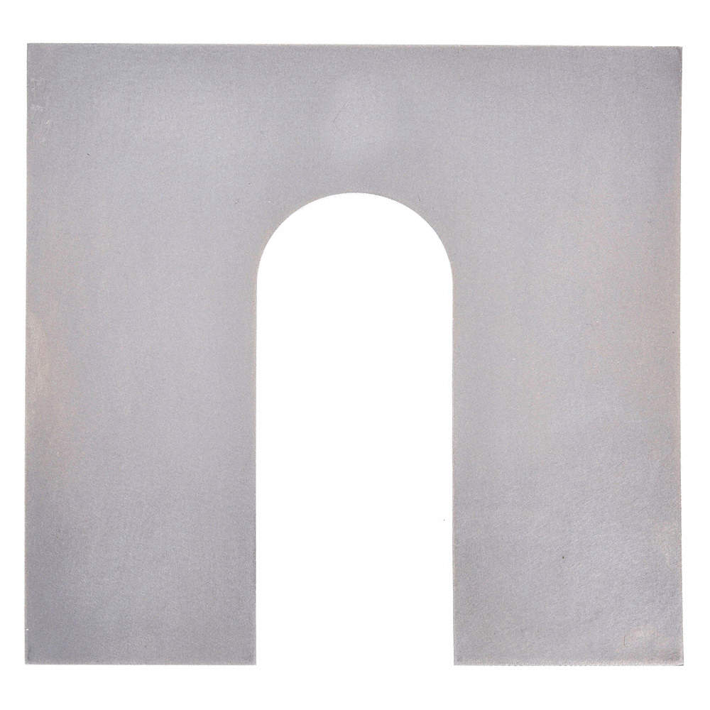 Stainless Steel Slotted Shim with Tab, 0.1250" Thicknes