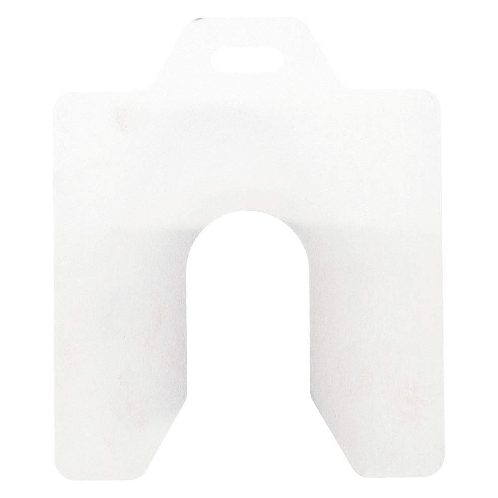 Stainless Steel Slotted Shim with Tab, 0.0010" Thicknes