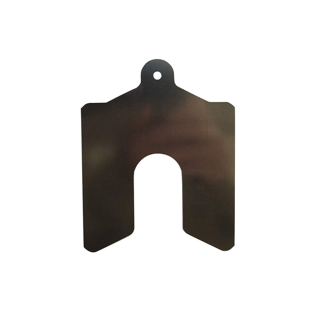 Stainless Steel Slotted Shim with Tab, 0.0150" Thicknes