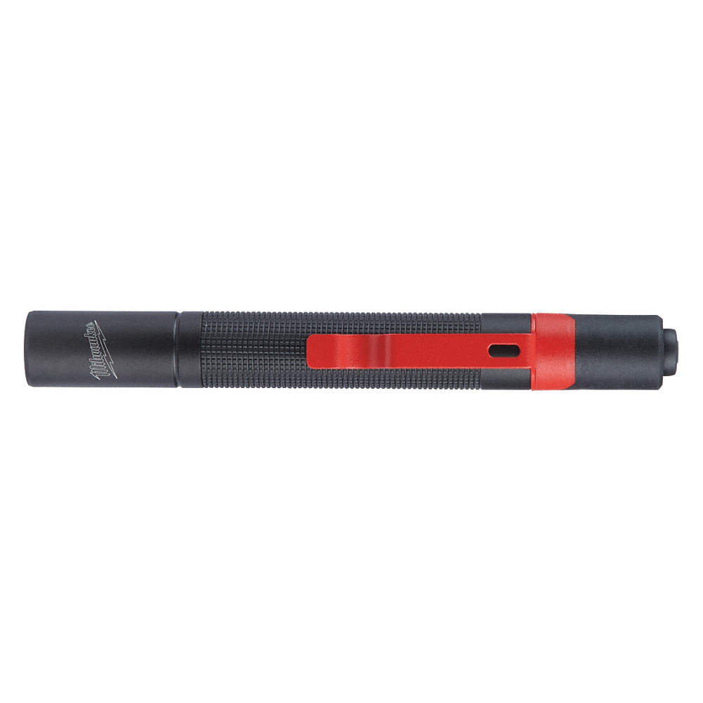 LED Penlight, Aluminum, Maximum Lumens Output: 100, Red