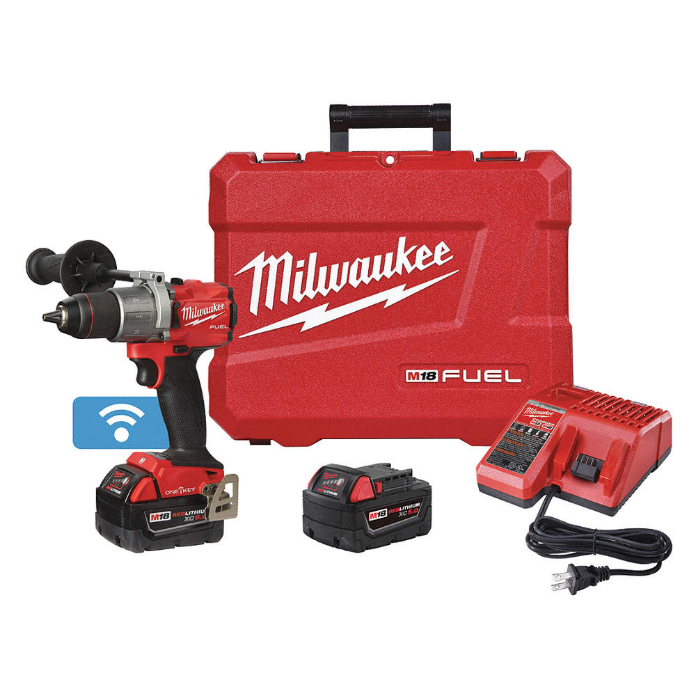 1/2" Cordless Hammer Drill Kit, 18.0 Voltage, Battery I