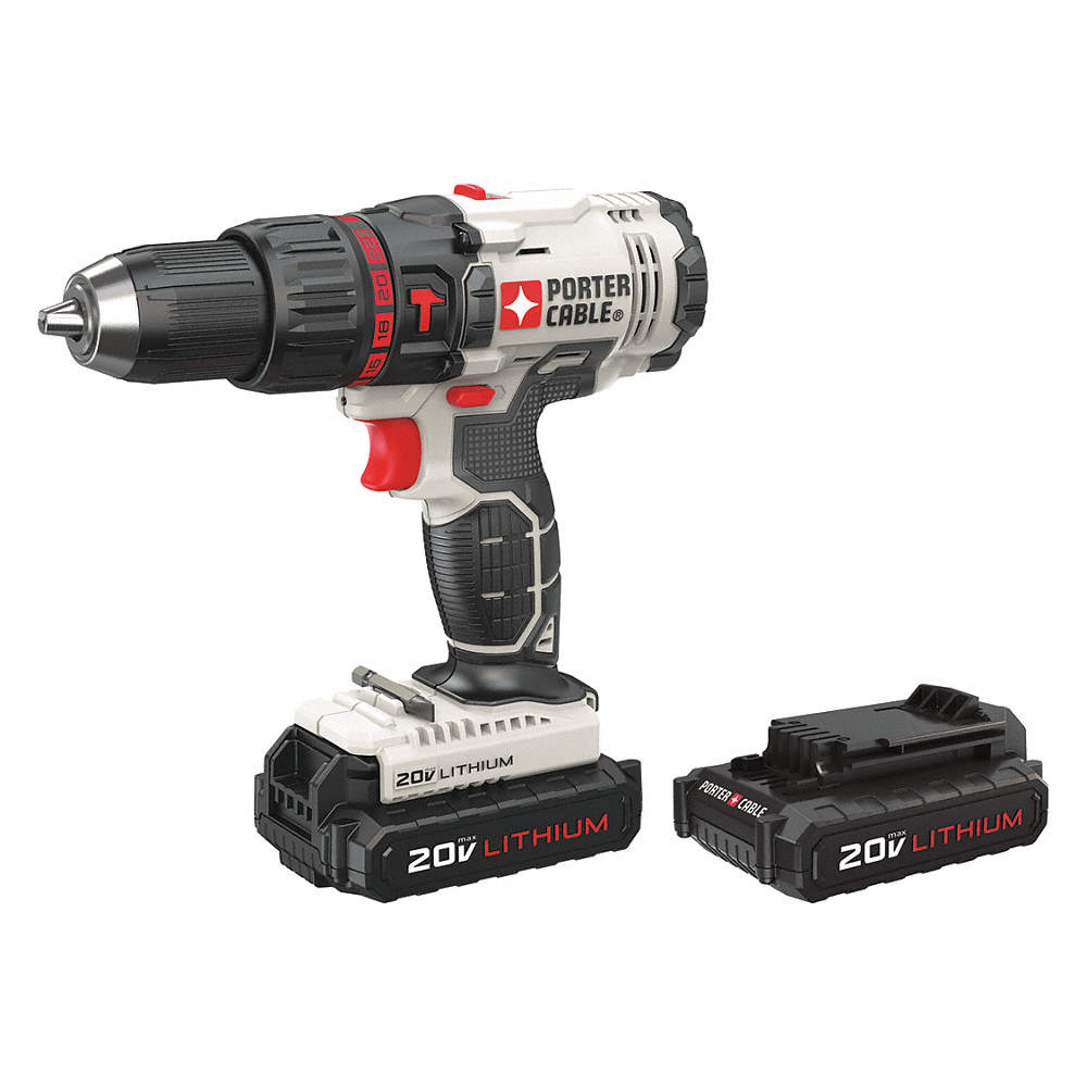 1/2" Cordless Hammer Drill, 20.0 Voltage, Battery Inclu
