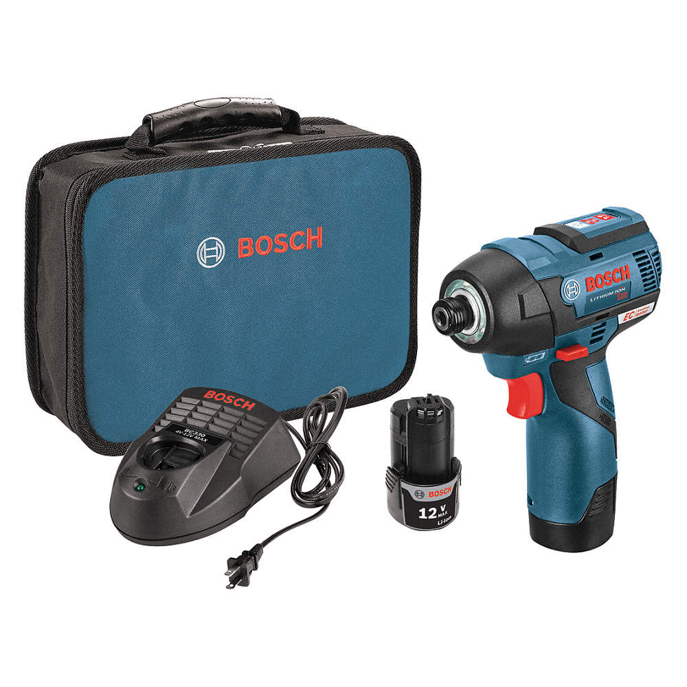 1/4" Cordless Impact Driver Kit, 12.0 Voltage, 975 in.-