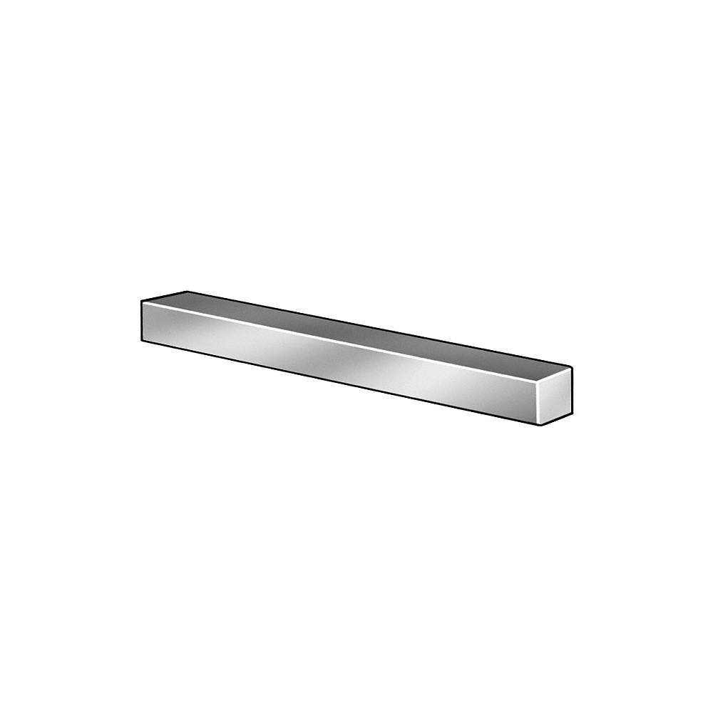 72" Low Carbon Steel Undersized Key Stock with Plain Fi