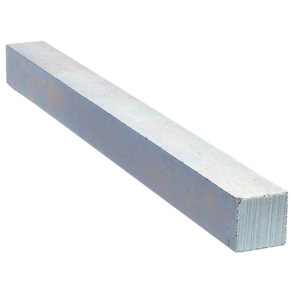 36" Low Carbon Steel Undersized Key Stock with Zinc Fin
