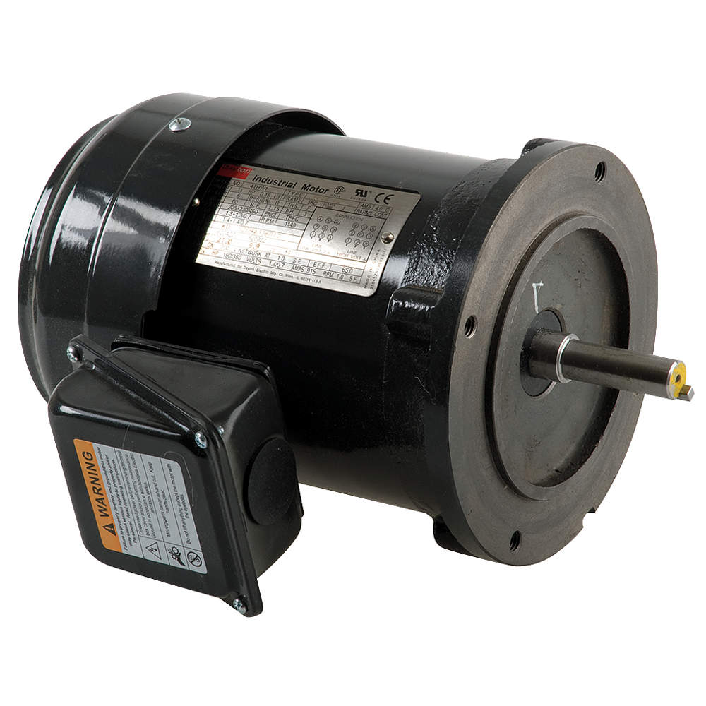 1-1/2 HP General Purpose Motor,3-Phase,1725 Nameplate R