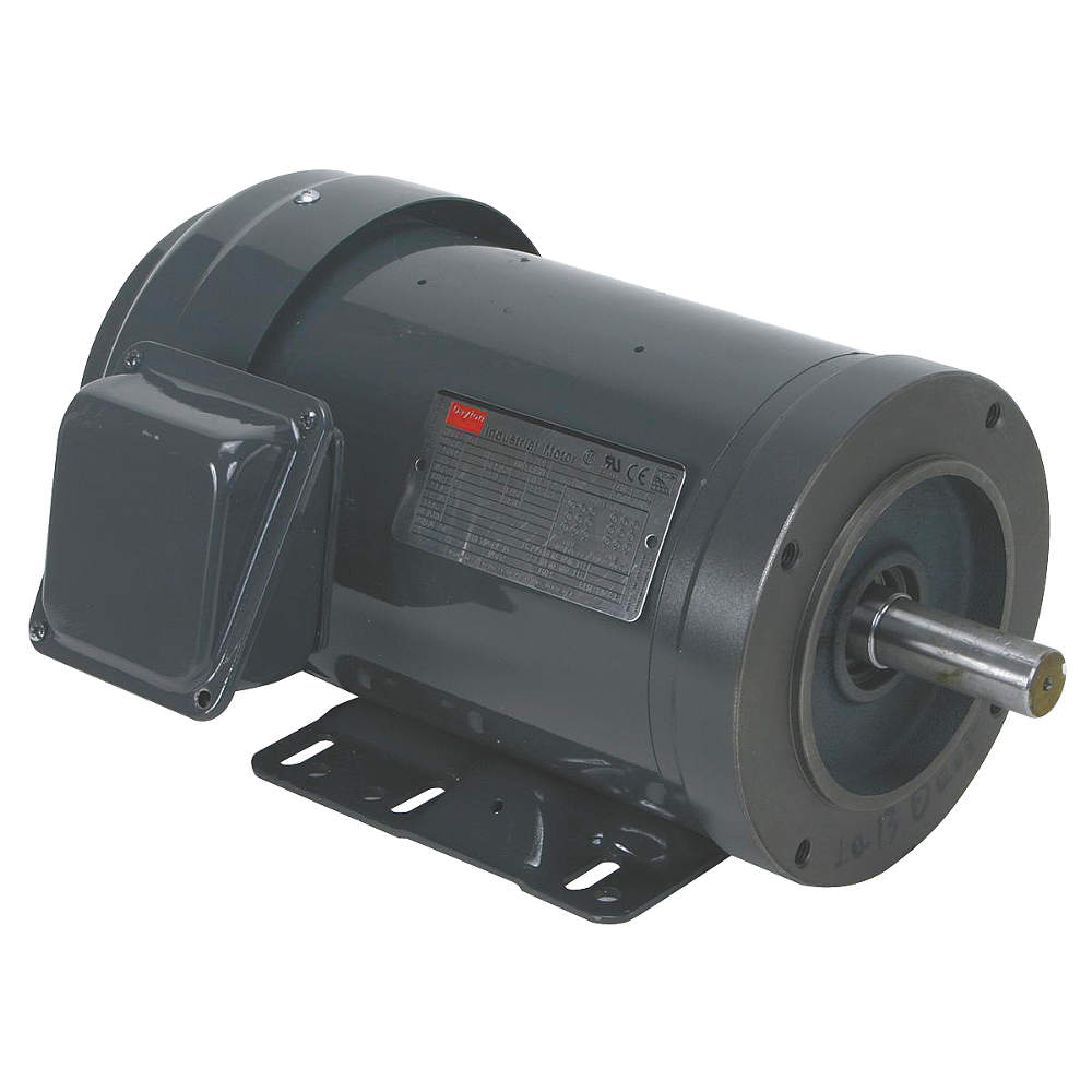 1/4 HP General Purpose Motor,3-Phase,3460 Nameplate RPM