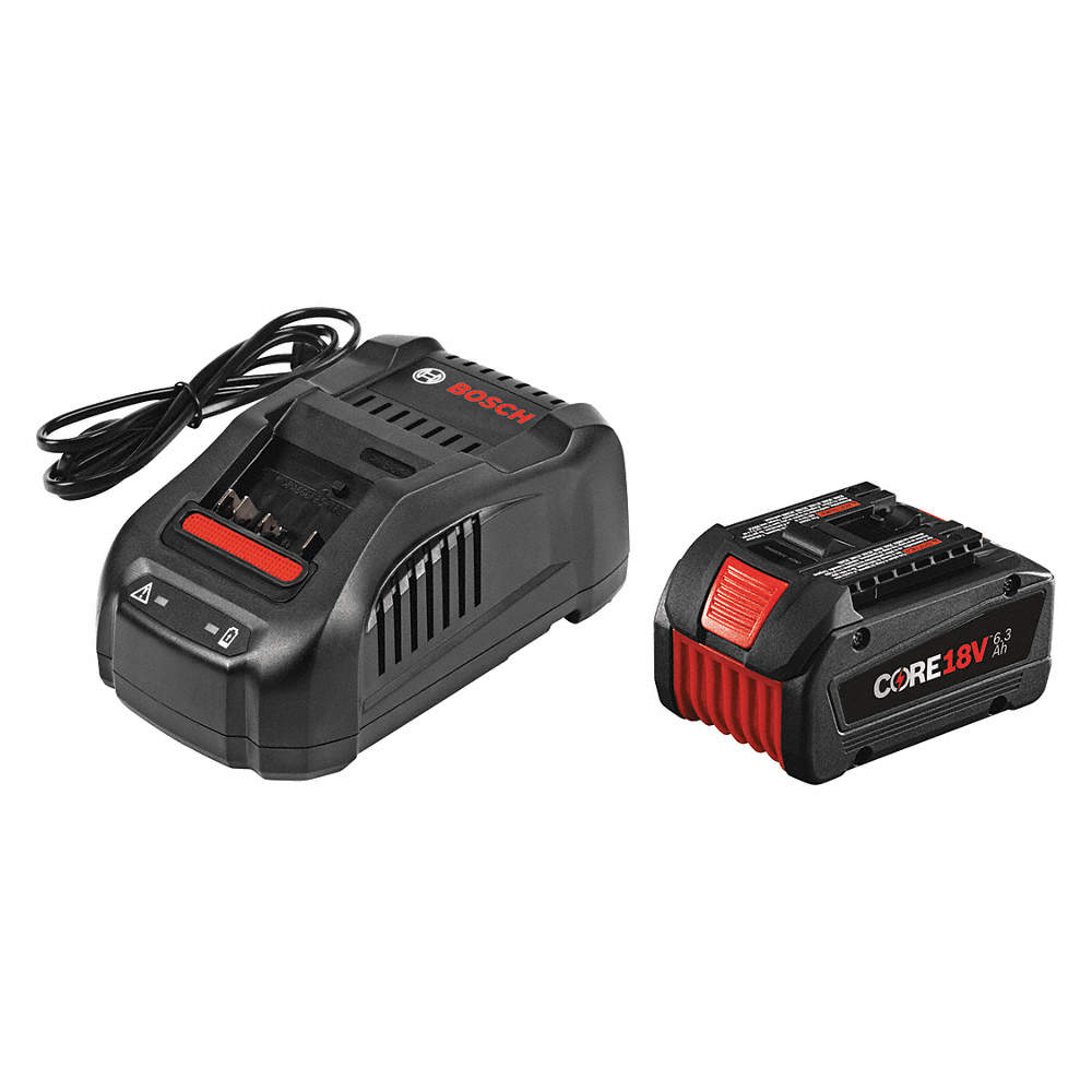 CORE18V Battery and Charger Kit, Li-Ion, For Use With B