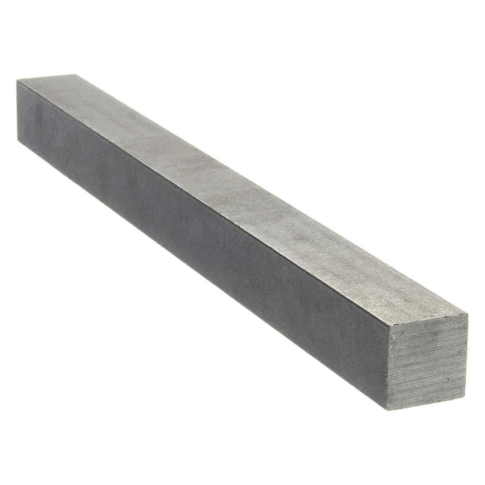 36" Low Carbon Steel Oversized Key Stock with Plain Fin