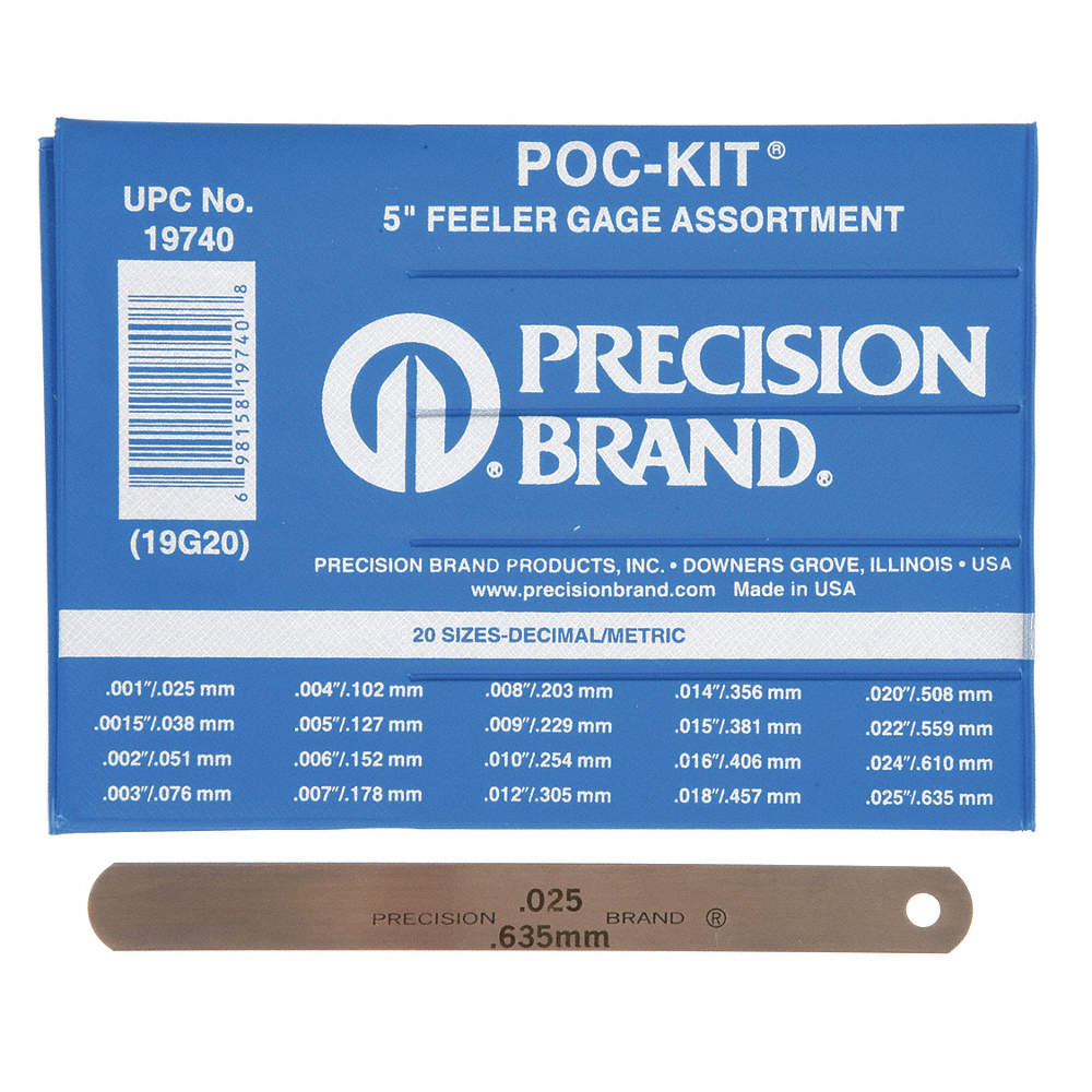 Feeler Gage Set, 20 PC