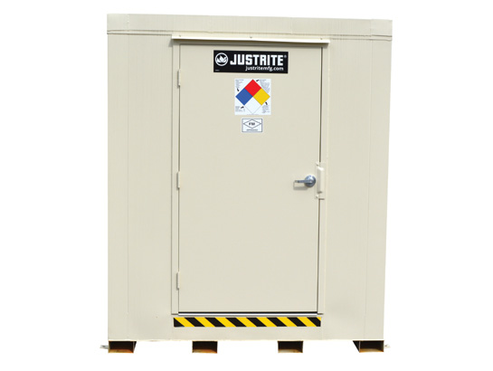 4-hour Fire-rated Outdoor Safety Locker, 12-Drum, Explo